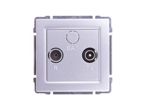 KOS66 Gniazdo antenowe RTV przelotowe 8dB aluminium 664074