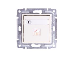 VENA Gniazdo telefoniczne pojedyncze RJ11 krem 510363