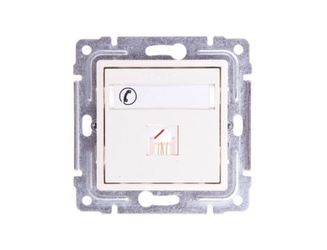 VENA Gniazdo telefoniczne pojedyncze RJ11 krem 510363