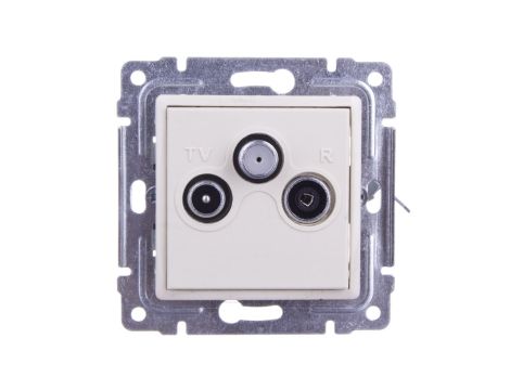 VENA Gniazdo antenowe RTV/SAT przelotowe krem 510377