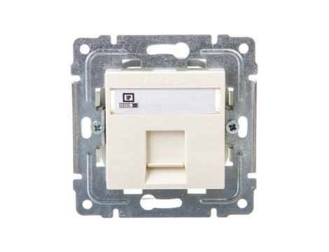 DANTE Gniazdo komputerowe RJ45 kat.5e nieekranowane krem 450365