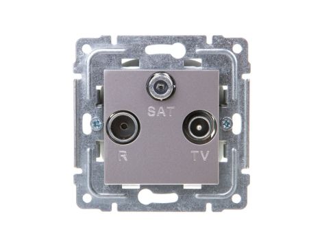 DANTE Gniazdo antenowe RTV/SAT końcowe inox 454176