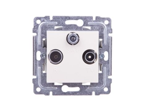 DANTE Gniazdo antenowe RTV/SAT końcowe krem 450376