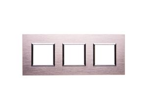 DANTE Ramka potrójna aluminium anodowane INOX 4541283