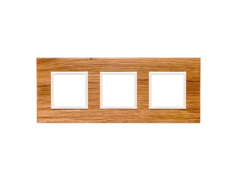 DANTE Ramka potrójna drewno LIGHT OAK 4522383