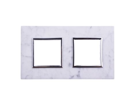 DANTE Ramka podwójna kamień BIANCO 4504482