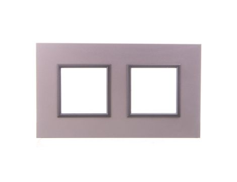 DANTE Ramka podwójna aluminium lakierowane ALUMINIUM 4542282