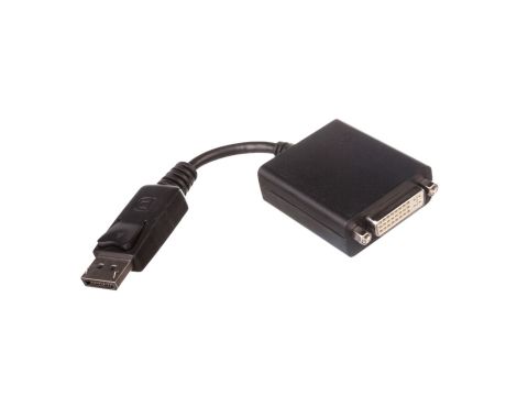 Kabel połączeniowy DisplayPort 1.1a Typ DP/DVI-I(24+5), M/Ż czarny 0,15m