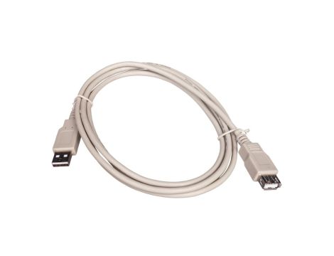 Przedłużacz szary USB A /M - USB A /Ż s/USB 2.0 AK-300202-018-E 1.8m