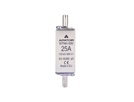 Wkładka bezpiecznikowa NH000 25A gG 500V WT-000 1115282106T