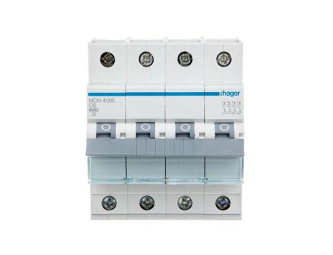 Wyłącznik nadprądowy 4P C 6A 6kA AC MCN406E