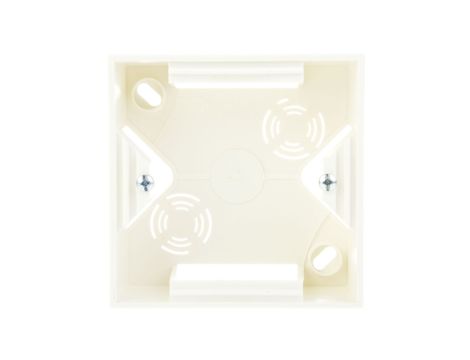 AS Puszka natynkowa pojedyncza ecru PNP-1G/27