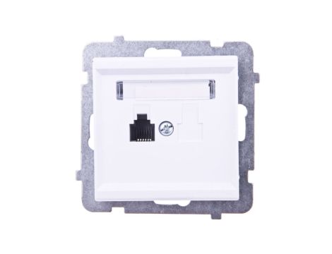SONATA Gniazdo telefoniczne pojedyncze RJ11 białe GPT-1R/m/00