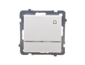 SONATA Przycisk /dzwonek/ z podświetleniem ecru ŁP-6RS/m/27
