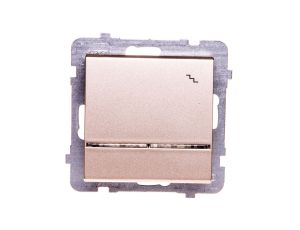 SONATA Łącznik schodowy z podświetleniem szampański złoty ŁP-3RS/m/39