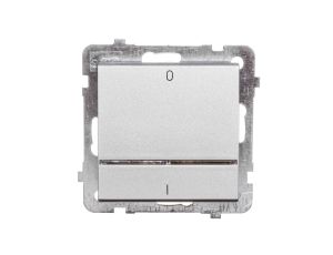SONATA Łącznik podwójny z podświetleniem srebro mat ŁP-11RS/m/38