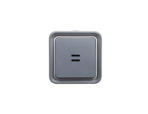 PLEXO55 Łącznik schodowy z podświetleniem z puszką n/t szary 069713