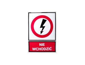 Tabliczka /znak zakazu/ TZZ 148x210S /NIE WCHODZIĆ/ E04TZ-01031140500