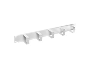 Organizator kablowy poziomy metalowy 1U szary 19-0037S
