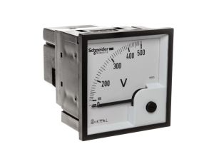 Woltomierz 1-fazowy analogowy pulpitowy 72x72mm 0-500V kl.1,5 VLT 16005