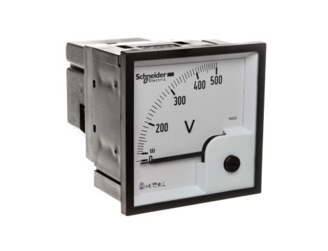 Woltomierz 1-fazowy analogowy pulpitowy 72x72mm 0-500V kl.1,5 VLT 16005