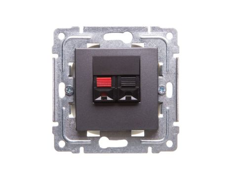 DANTE Gniazdo głośnikowe pojedyncze grafit 456072