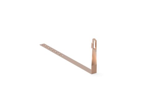 Uchwyt drutu odgromowego pod dachówkę z zaczepem skręcony L-415mm miedziowy 11.3/Z CU /91102503/
