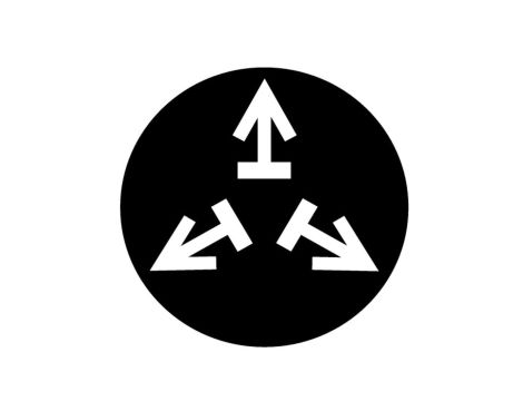 Wkładka przycisku grzybkowego 22mm płaska czarna z symbolem M22-XDP-S-X15 218269 /10szt./