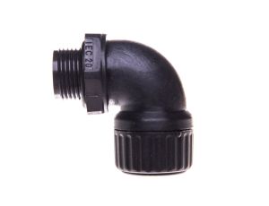 Dławnica kątowa do węża osłonowego M20 IP65 SILVYN HW-M 20x1,5 czarna 55501700 /20 szt./