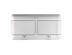 Pop-up Puszka podłogowa 100x210x61,2mm 6-modułowa aluminium 054012