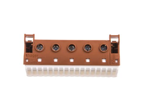 Blok samozacisków QC 63A brązowy 22 przyłączy 33x90x34mm KN22P