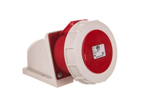 Gniazdo stałe 32A 5P 400V czerwone IP67 1252-6v