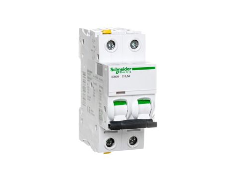 Wyłącznik nadprądowy 2P C 0,5A 10kA AC iC60H-C0,5-2 A9F07270
