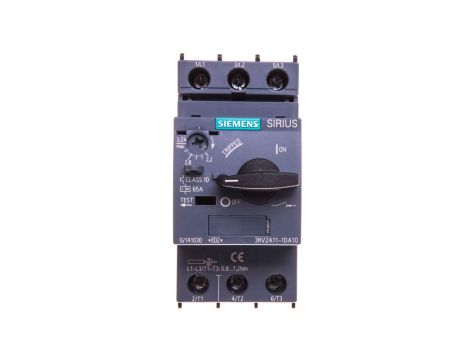Wyłącznik do transformatorów 3P 2,2-3,2A 100kA S00 3RV2411-1DA10