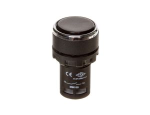 Przycisk sterowniczy monoblok, kryty, niestabilny, 1NO, czarny T0-MB100DH