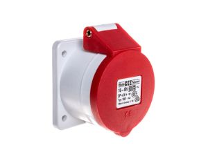 Gniazdo tablicowe 16A 5P 400V 6h IP44 proste 1321
