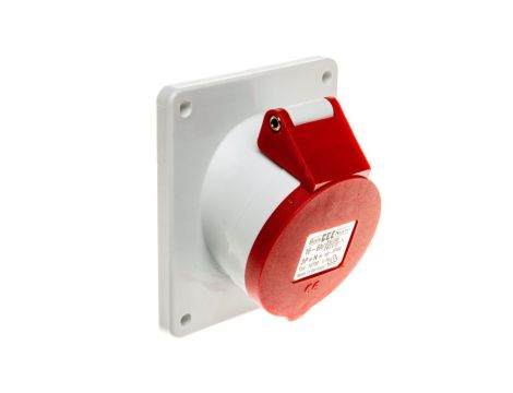 Gniazdo tablicowe 16A 5P 400V 6h IP44 skośne Quick-Connect 12730