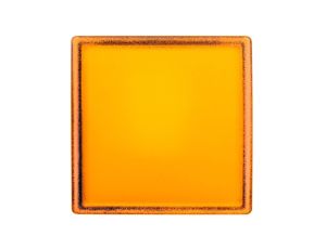Główka lampki sygnalizacyjnej 30x30mm kwadratowa 22mm żółta ZB5CV053