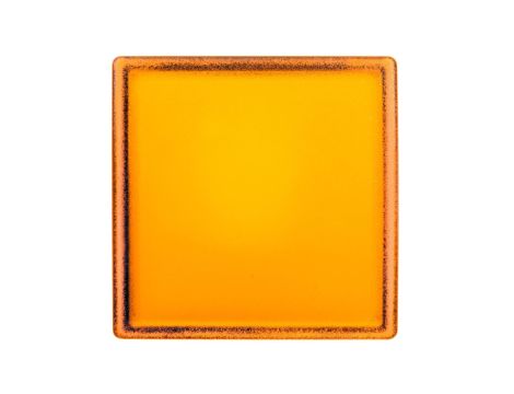 Główka lampki sygnalizacyjnej 30x30mm kwadratowa 22mm żółta ZB5CV053
