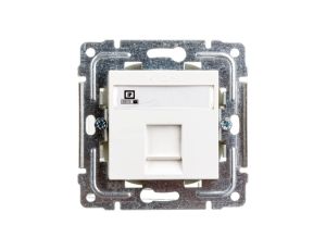 DANTE Gniazdo komputerowe RJ45 kat.5e nieekranowane białe 450465