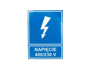Tabliczka /znak informacyjny/ TZI 74X105S N.400/230V E04TZ-01041121100 /10szt./