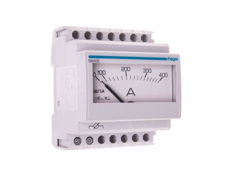 Amperomierz analogowy talblicowy 0-400A klasa 1,5 70x85mm SM400