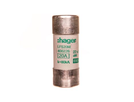 Bezpiecznik cylindryczny 22x58 aM 20A LF520M