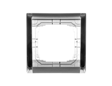 KOS66 PLUS Ramka pojedyncza składana kolorowa grafit + chrom 66607081