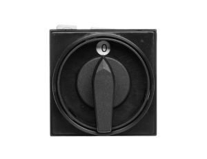 Łącznik krzywkowy 0-1 3P 40A mocowanie do pulpitu czoło zamykane czarne ŁK40-2.8211/P07