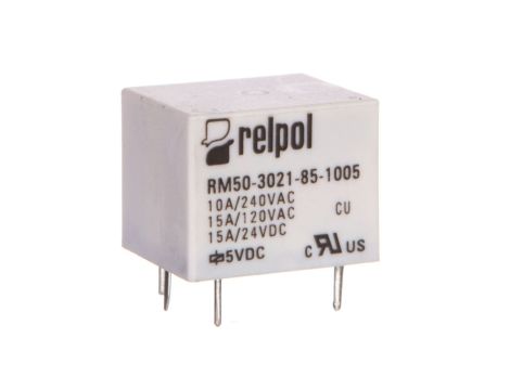Przekaźnik miniaturowy 1Z 10/15A 5V DC PCB RM50-3021-85-1005 2611660