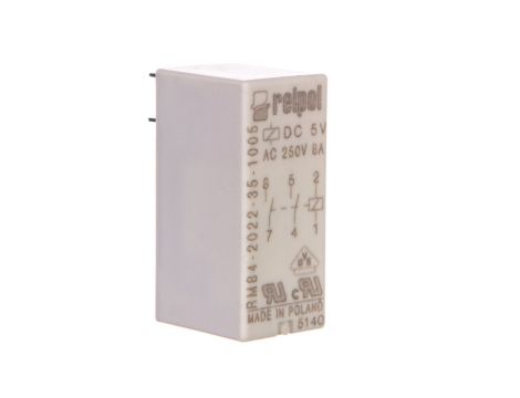Przekaźnik miniaturowy 2Z 8A 5V DC PCB RM84-2022-35-1005 600463 /20szt./