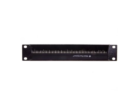 Panel z przepustem szczotkowym 10 cali 1U 44x255x3mm czarny 10-0008C
