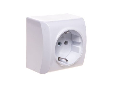 BIS Gniazdo pojedyncze z/u Schuko białe GN-1BS/00