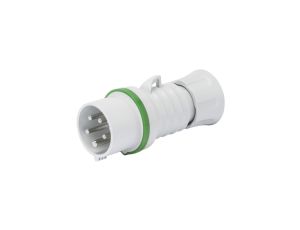 Wtyczka przenośna 4P 16A 50V zielona IP44 10H IEC 309 HP GW60705H /opak. 15/